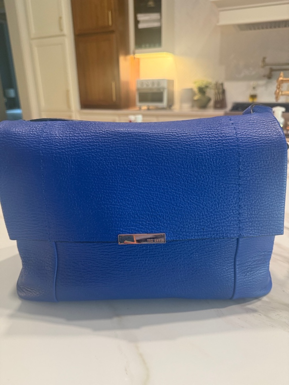 Ted Baker Royal Blue Leather Bag - LIKE NEW